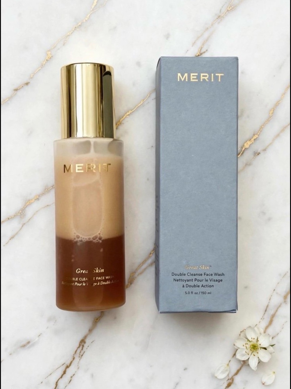 BNIB Merit Double Cleanse Face Wash 5 fl oz